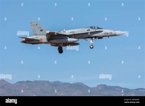 F-18 fighter plane landing Stock Photo - Alamy