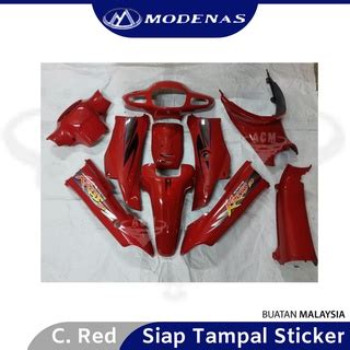 Modenas Kriss Kriss Fl Body Cover Set Siap Tampal Sticker