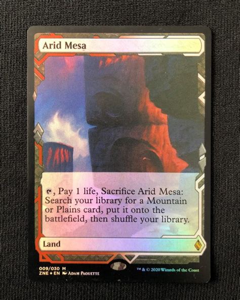 Arid Mesa Foil Mtg Proxy Zendikar Rising Expedition Proxy King