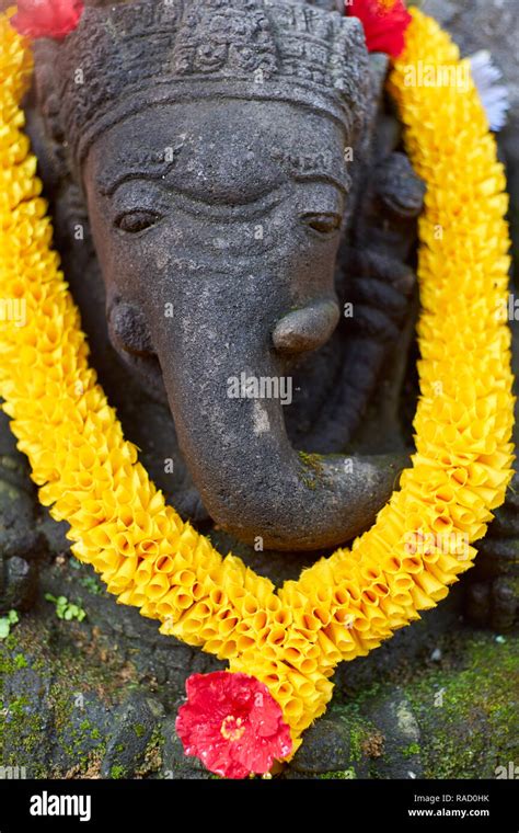 Decorated Ganesh Statue In Ubud Bali Indonesia Southeast Asia Asia