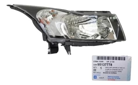 Faro Derecho Chevrolet Cruze Original Gm 95137778 MercadoLibre