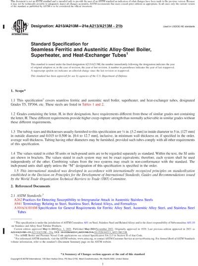 ASTM A213 A213M 21b Red Standard Specification For Seamless Ferritic