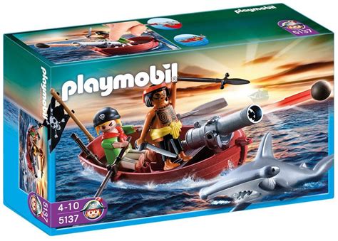 Playmobil Jeu De Construction Barque Des Pirates Avec Requin