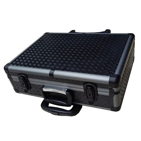 Custom Black Abs Aluminum Alloy Attache Tools Storage Case Trolley