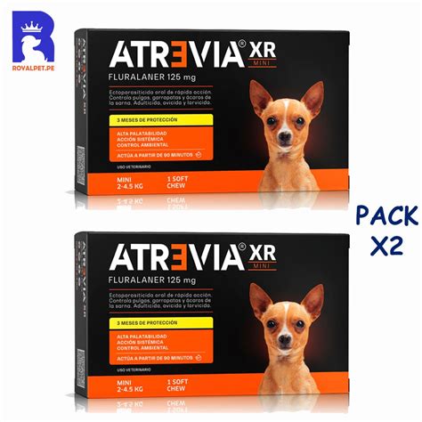 Ripley ANTIPULGAS PARA PERRO ATREVIA XR 2 4 5 KG PACK X2