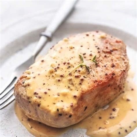 Baked Pork Chops With Dijon Cream Sauce Creme De La Crumb