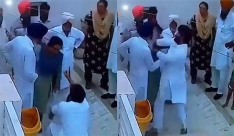 Aap Mla Baljinder Kaur Being Slapped By Husband Video Goes Viral Report