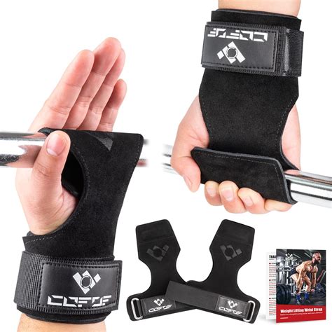 Cofof Weight Lifting Wrist Strapdouble Layer Leather Weightlifting