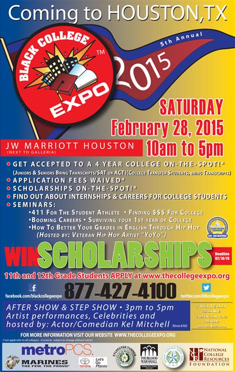 Efamily News: Sat Feb 28th Houston Black College Expo 2015 - Get Accepted On the Spot!