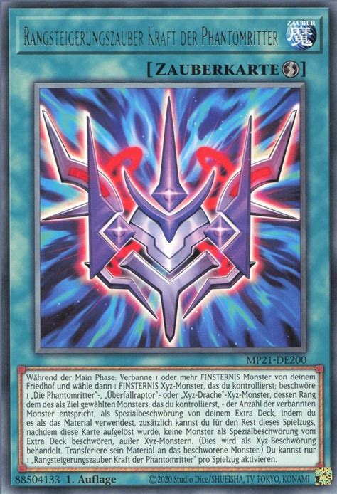 Recollectibles Sammelkarte Yugioh Karte Rangsteigerungszauber Kraft Der