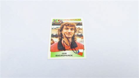 JAN SUCHOPÁREK originál autogram REPREZENTACE EURO 1996 PANINI fotbal