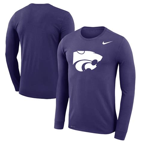 Mens Nike Purple Kansas State Wildcats Legend Wordmark Performance