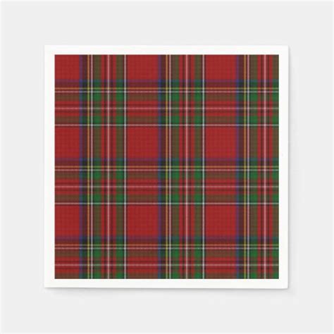 Royal Stewart Tartan Plaid Paper Napkins | Zazzle.com