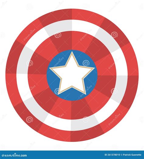 Captain America Shield, Icon Stock Vector - Illustration of graphic ...