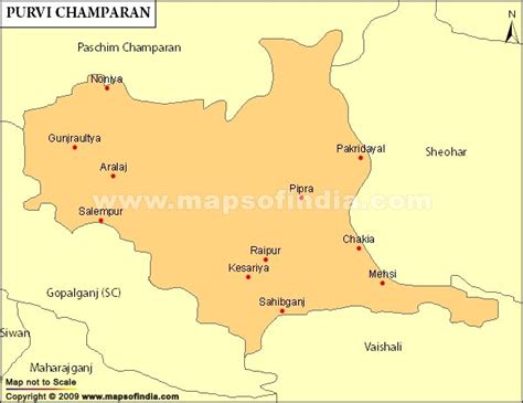 Purvi Champaran Parliamentary Constituency Map, Election Results and ...