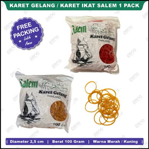 Jual Karet Gelang Kecil Impor Super Pentil Kuning Perk Pack Kab