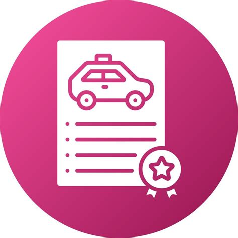 License Icon Style 21803933 Vector Art At Vecteezy