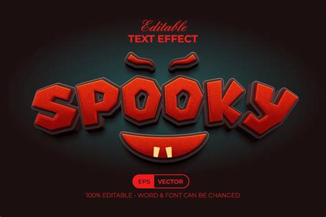 Spooky Text Effect Style