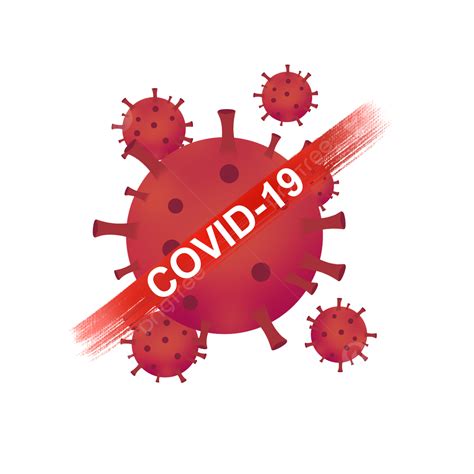 Render Background 3d Vector Red Covid 19 Bacteria Isolated On