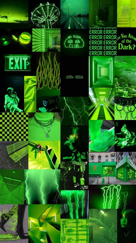 Neon Green Photo Collage Kit 50 Pc 52 Off