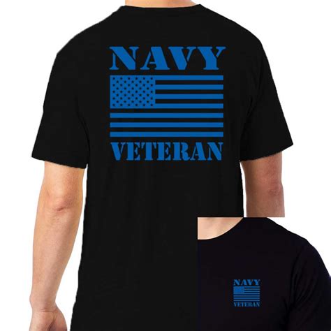 Officially Licensed Us Navy T Shirt With Navy Veteran Text