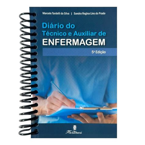 Livro Diário Técnico de Enfermagem Guia de Bolso Completo Anotação de