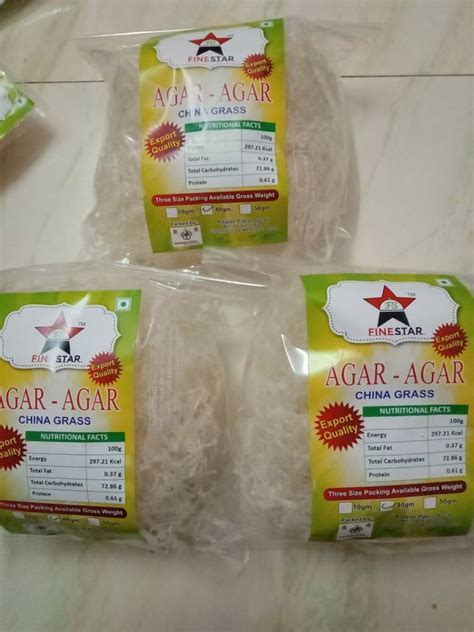 Agar Agar China Grass Strips Gluten Free Packaging Size 40 Grams At Rs 100 Packet In Surat