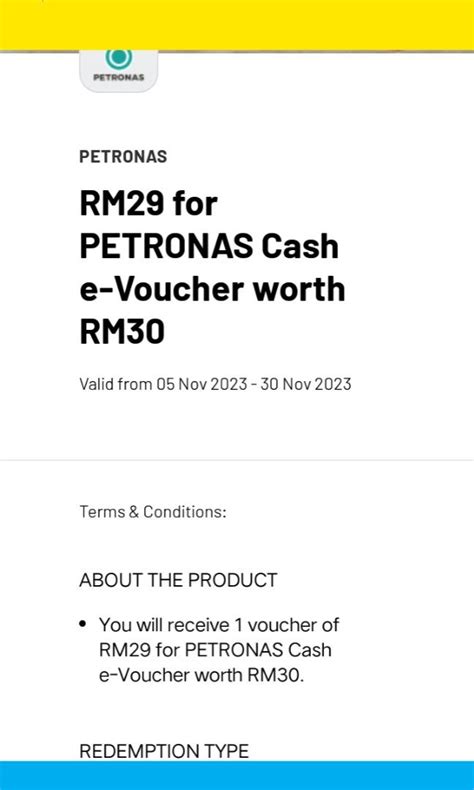 Petronas Rm Evoucher Tickets Vouchers Vouchers On Carousell