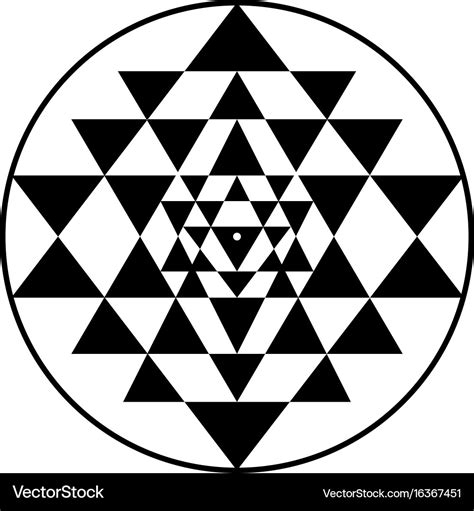 Sri Yantra Golden Symbol Royalty Free Vector Image 60 OFF