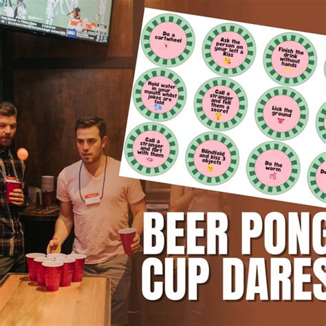 Beer Pong Set Etsy