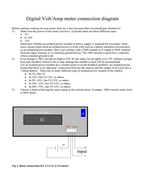 ampere meter connection diagram - Wiring Diagram