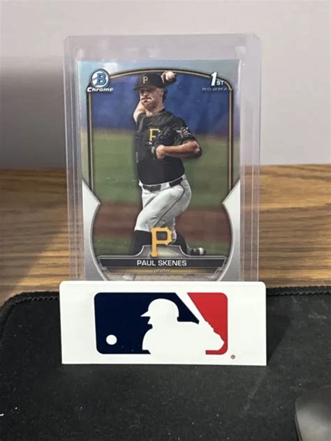 PAUL SKENES 2023 1er Bowman Draft Chrome BDC 14 Prospect Base Pirates