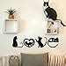 Amazon Nbeads Pcs Cat Metal Wall Art Decor Black Love Wall