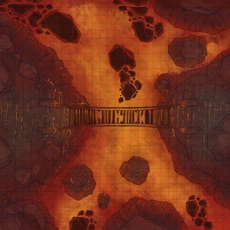 Oc Lava Bridge Battlemap R Dndmaps