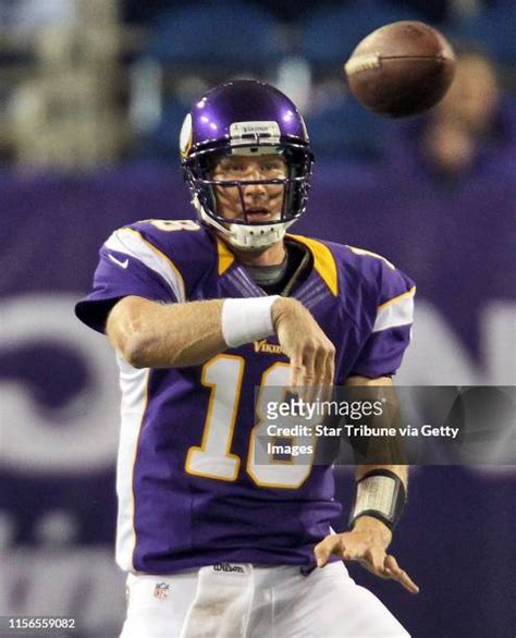 Minnesota Vikings Sage Rosenfels Photos and Premium High Res Pictures ...