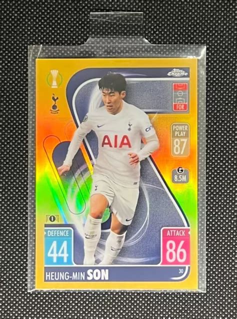 Heung Min Son Topps Chrome Match Attax Tottenham Hotspur