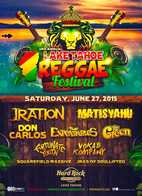 3rd Annual Lake Tahoe Reggae Festival Featuring: Iration, Matisyahu ...