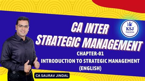 Ca Inter Strategic Management Chapter Introduction To Strategic