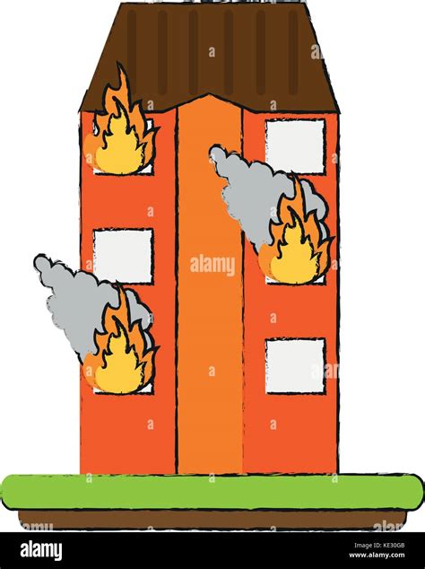 House On Fire Stock Vector Image Art Alamy