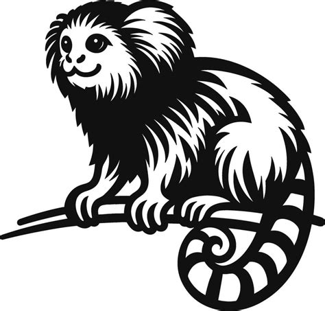 Marmoset Monkey Animal 38010223 Vector Art at Vecteezy