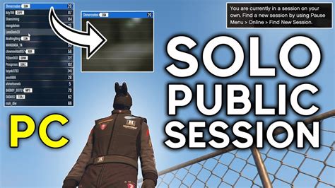 How To Get Into A Solo Public Session On Pc With Gameplay Gta