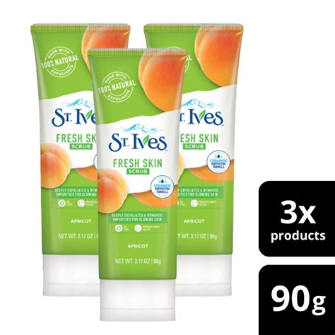 Jual St Ives Face Scrub Fresh Skin Apricot 90gr Triplepack 3 X 90gr