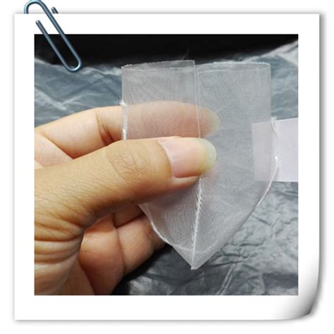 Biodegradable High Quality Pyramid Heat Seal Empty Nylon Mesh Triangle