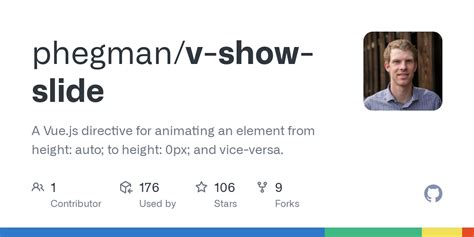 GitHub Phegman V Show Slide A Vue Js Directive For Animating An