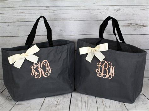 Personalized Bridesmaid T Tote Bag Monogrammed Bagsandpurses Etsymktgtool Favor Large