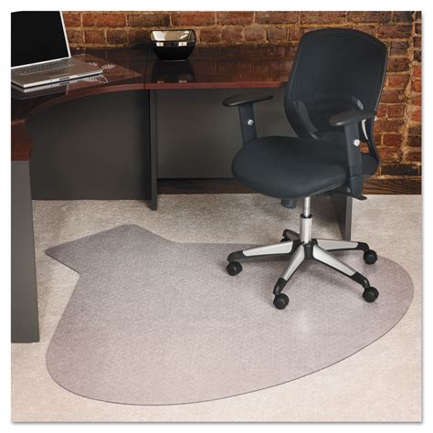 EverLife Chair Mats for Medium Pile Carpet, Contour, 66 x 60, Clear ...