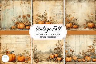 Vintage Fall Backgrounds Graphic by Rainbowtown · Creative Fabrica