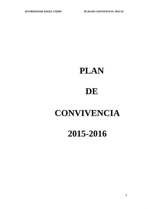 PDF PLAN DE CONVIVENCIA 2015 2016 Inicio IES