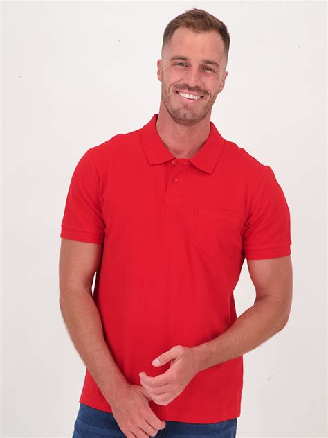 Red Mens Australian Cotton Short Sleeve Polo Bestandless™ Online