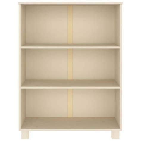 Madesh Wooden Bookcase With 3 Shelves In Honey Brown Furniture In Fashion